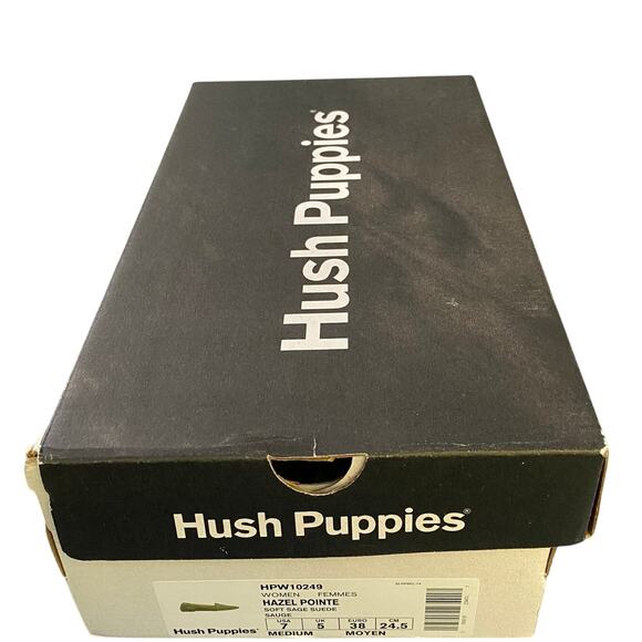 Hush Puppies "Hazel Pointe" Women's Flats, Soft Sage Suede, Size 7, #HPW10249 - Picture 9 of 9